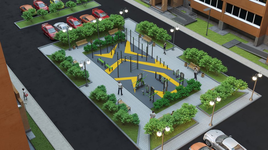 Проект благоустройства двора