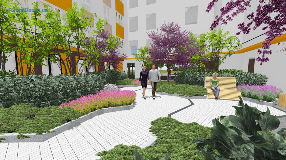 Сквер Озеленение Живулин