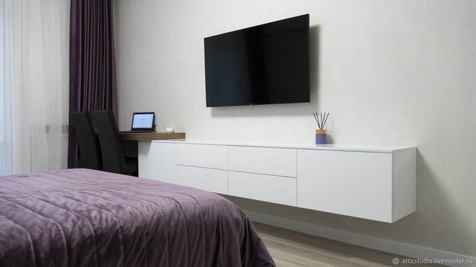 Тумба подвесная под телевизор и компьютер