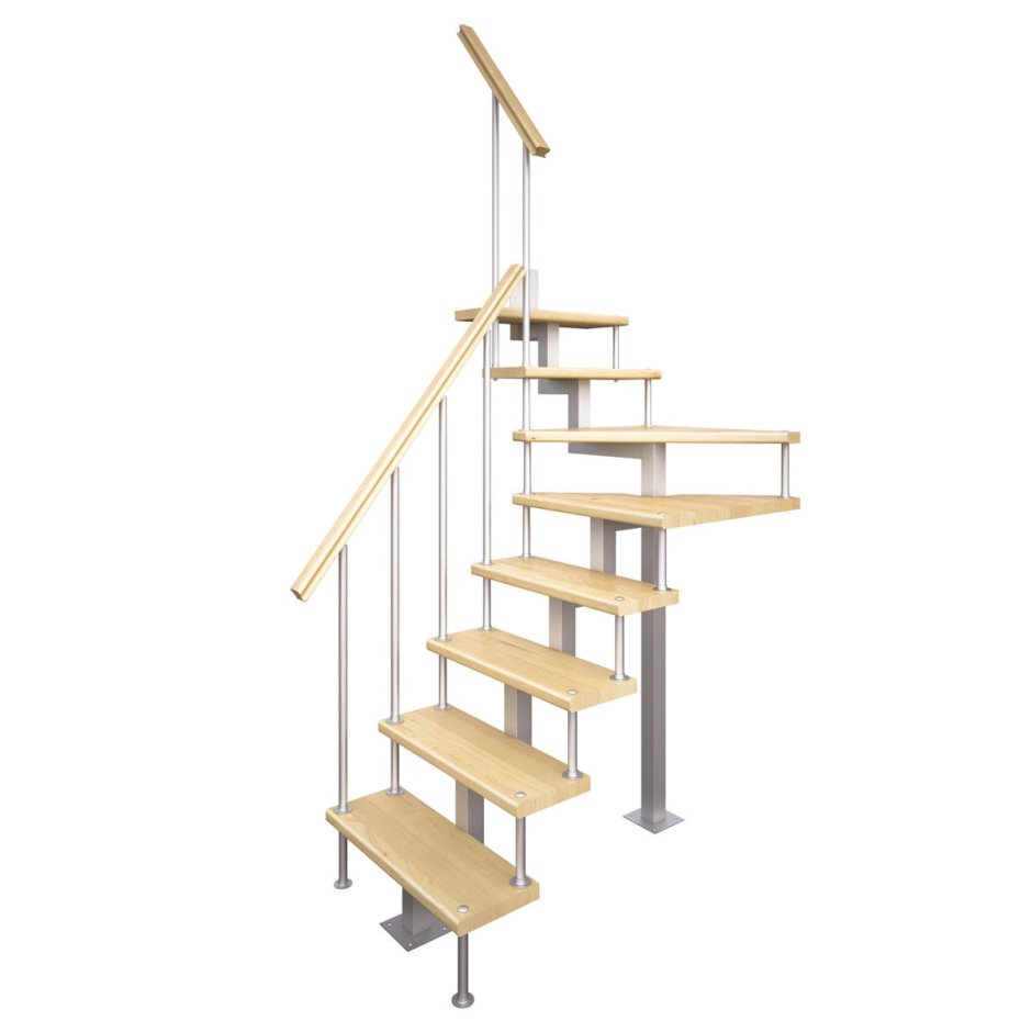 Модульная лестница Квадро 90