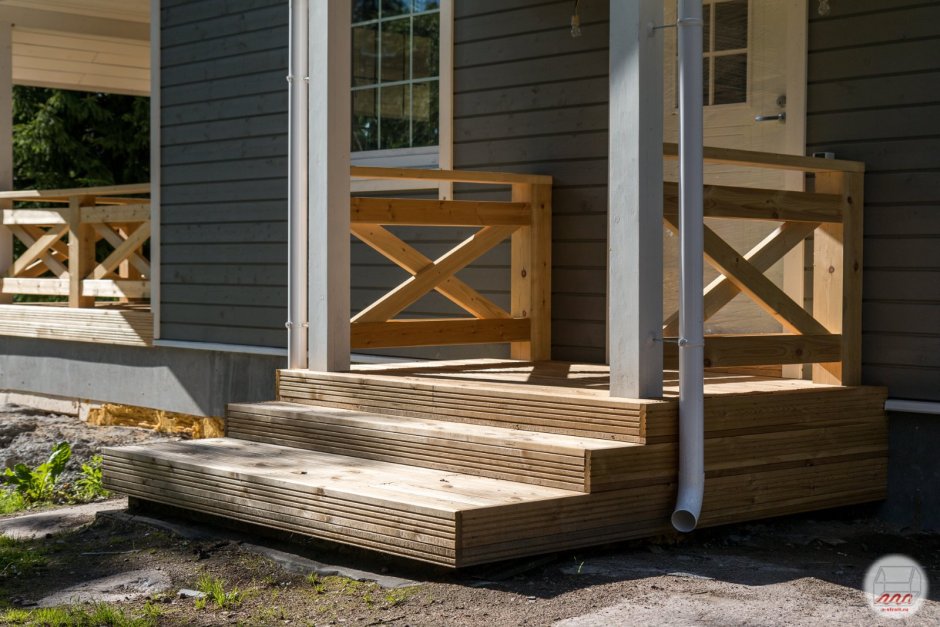 Каркас крыльца из дерева
