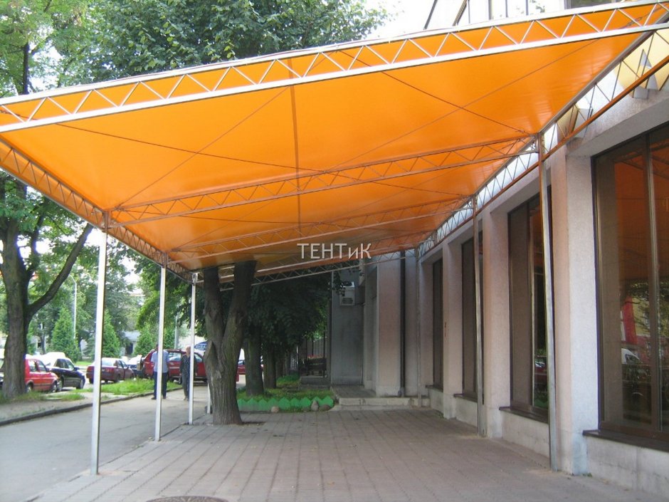 Навес из тента