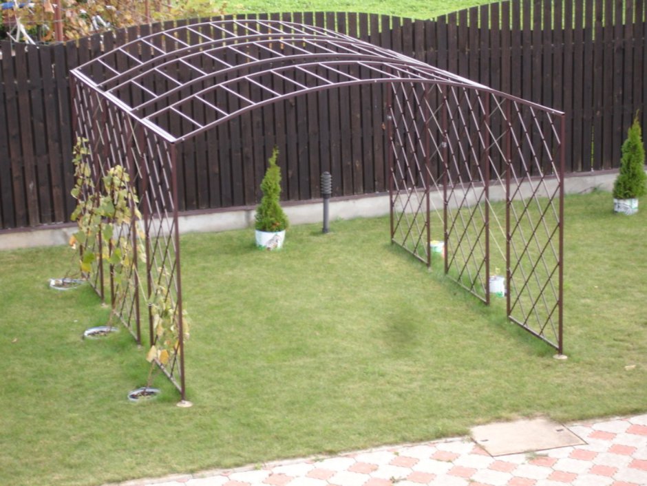 Навес для винограда из металла