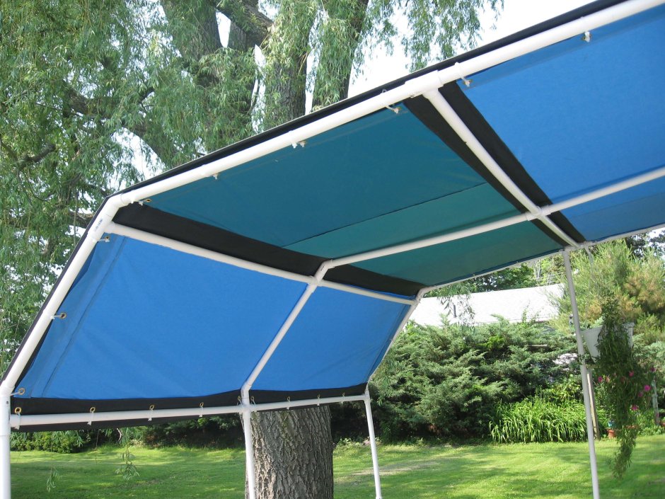 Тент из ПВХ труб