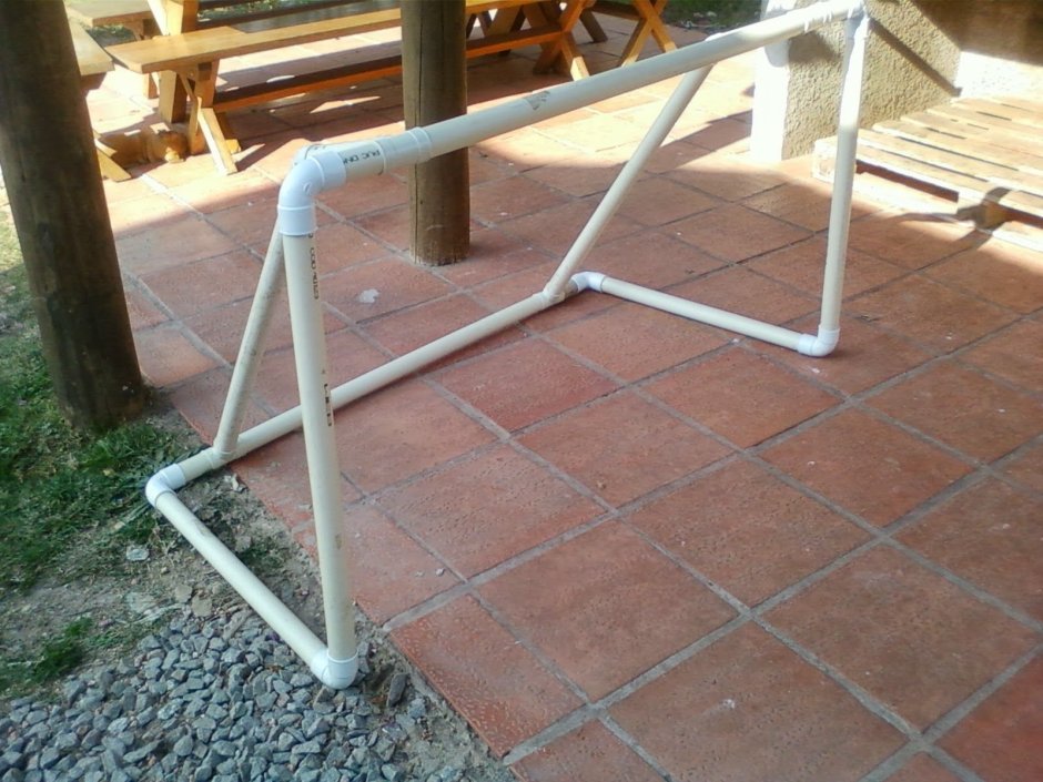 Футбольные ворота из труб ПВХ