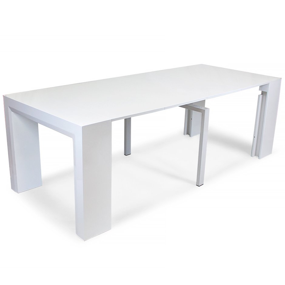 Стол консоль-трансформер b2307 белый лак