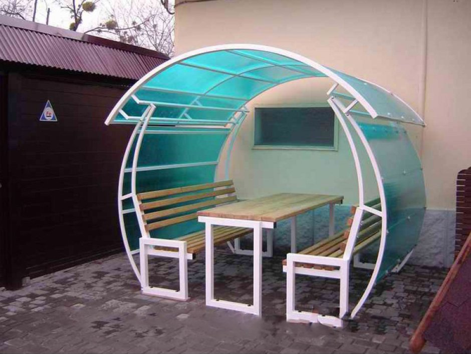 Беседка из полипропиленовых труб