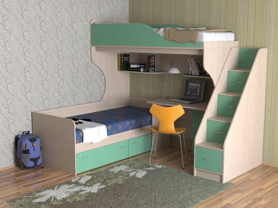 Кровать дуэт 5 СЛАВМЕБЕЛЬ