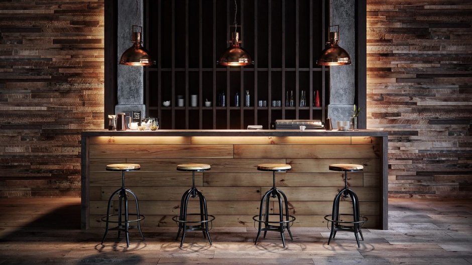 Барная стойка из вагонки