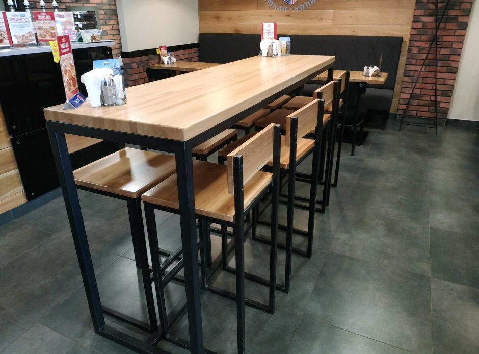 Мебель для кафе в стиле лофт