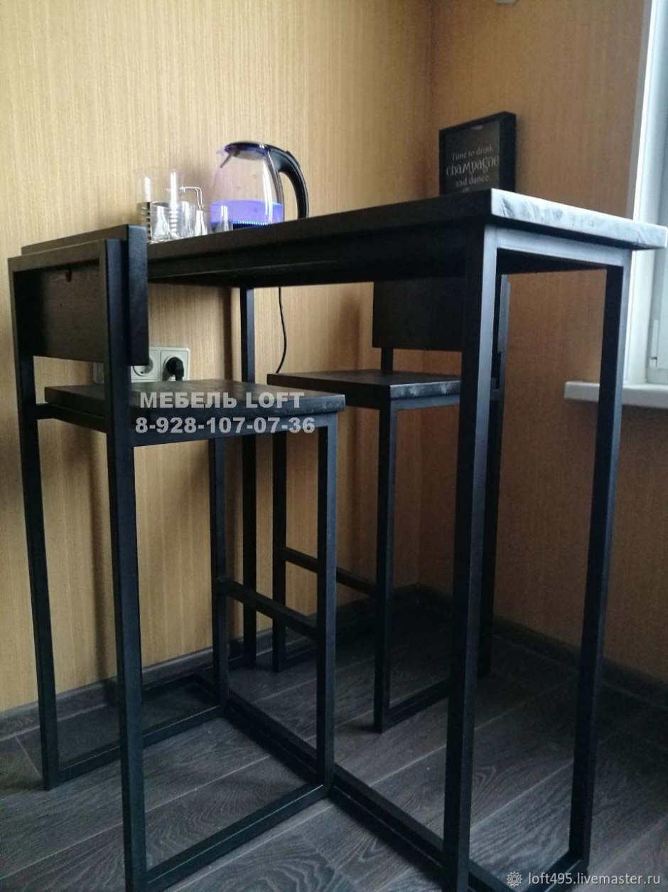 Барная стойка в стиле лофт