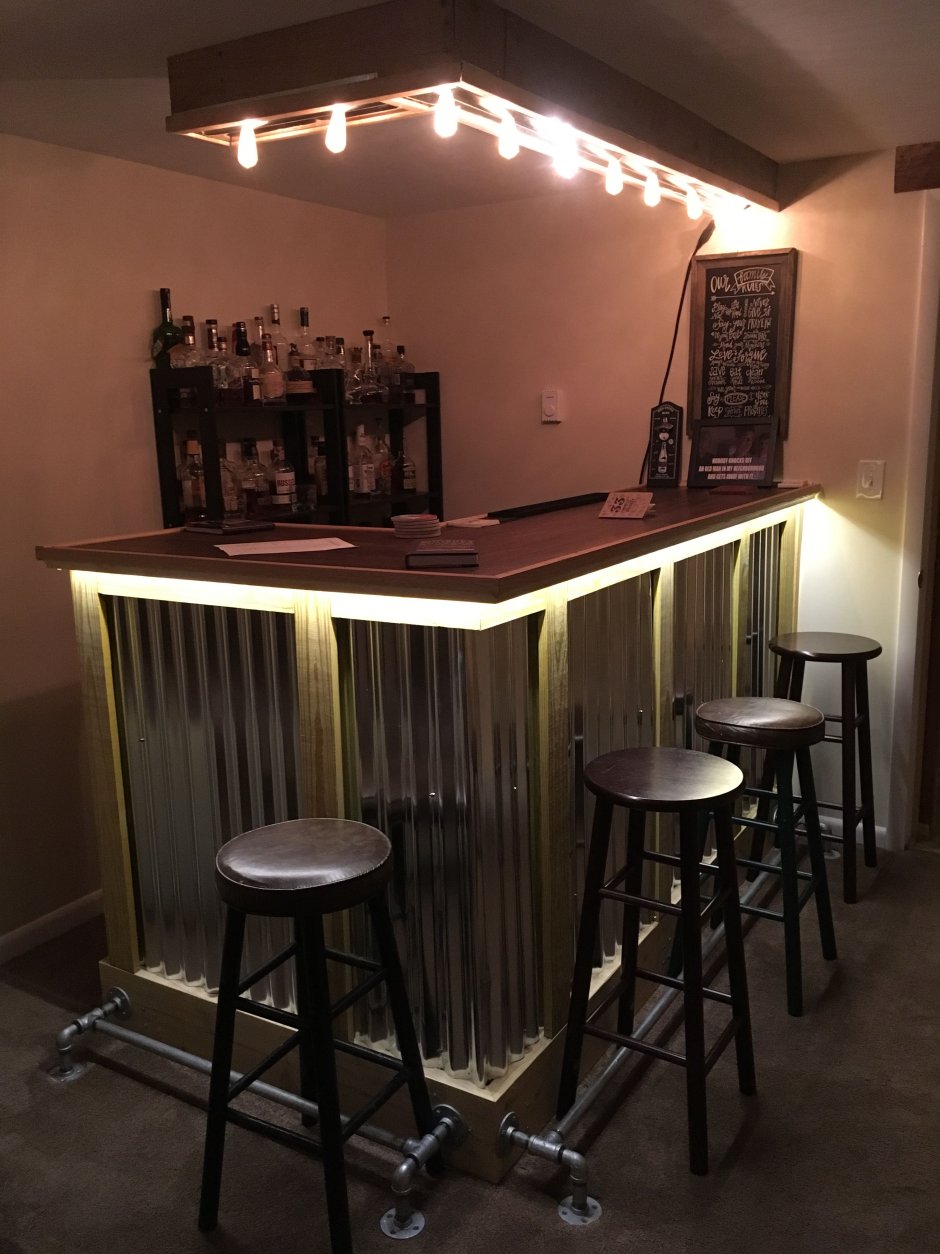 Барная стойка лофт для кафе