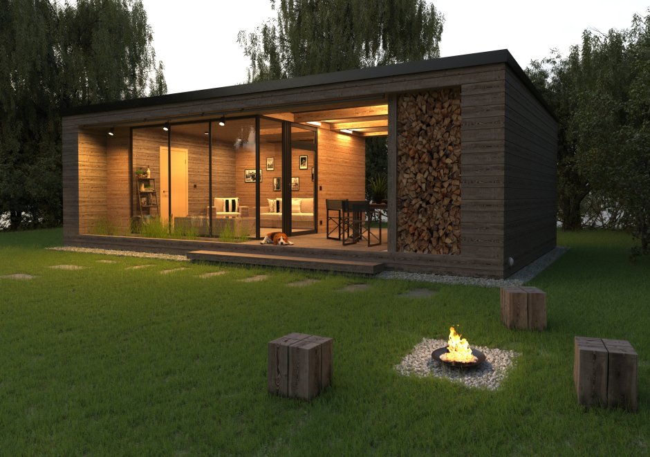 Проект современной бани