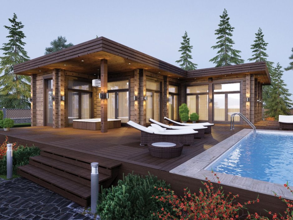 Современная баня