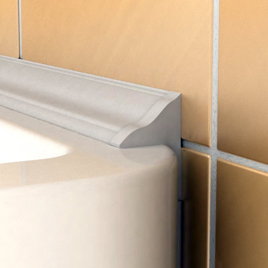 Бордюр для ванн и столешниц ПВХ вс25 Грейс 15х15 (1,85м)