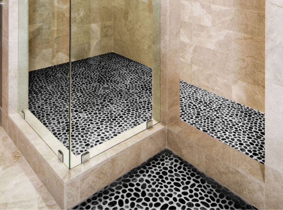 Душевая из плитки мозаики