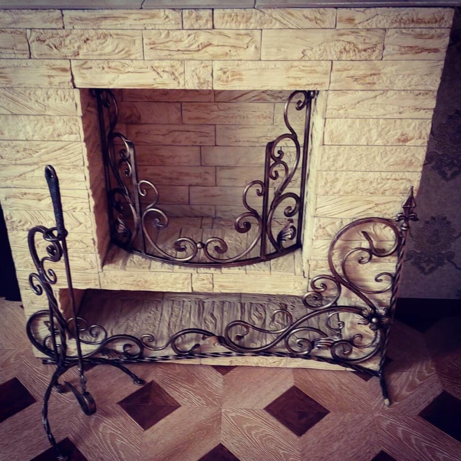 Ковка на камин