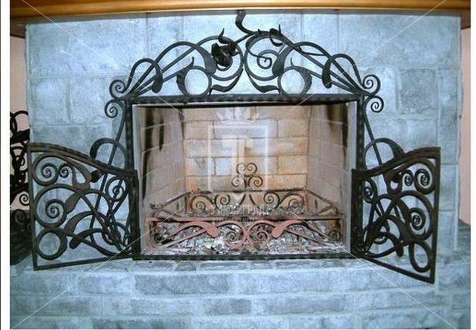 Холодная ковка каминная решетка