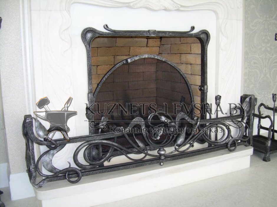 Каминная решетка на прозрачном фоне