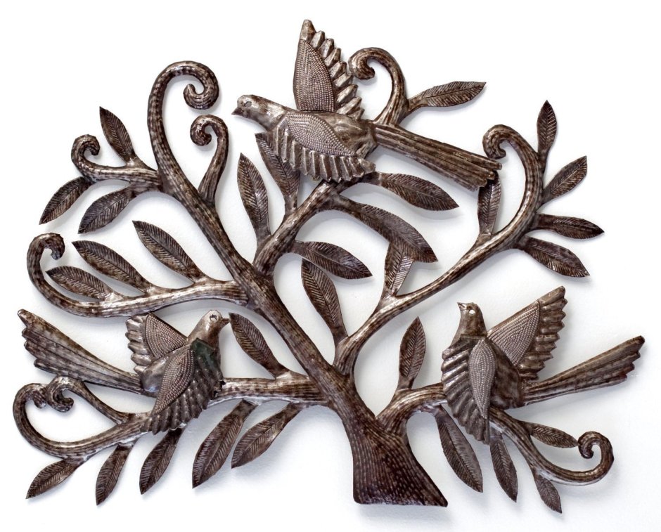 Плоский металлический декор