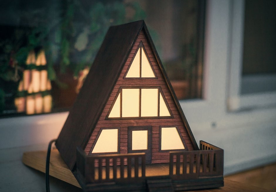 Светильник домик