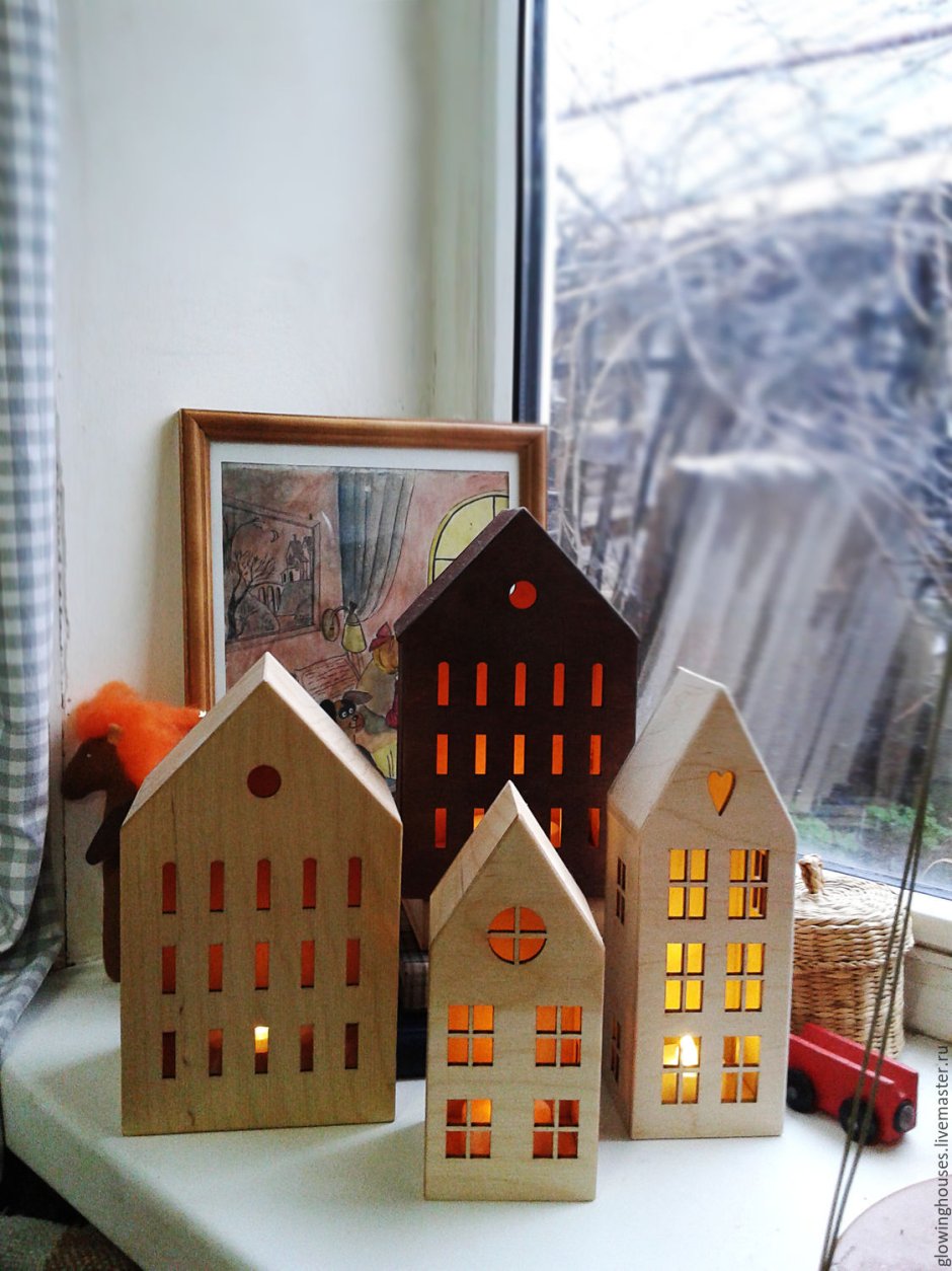 Объемные домики с интерьером