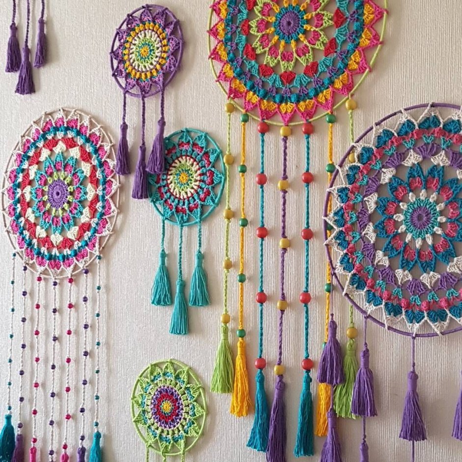 Панно крючком