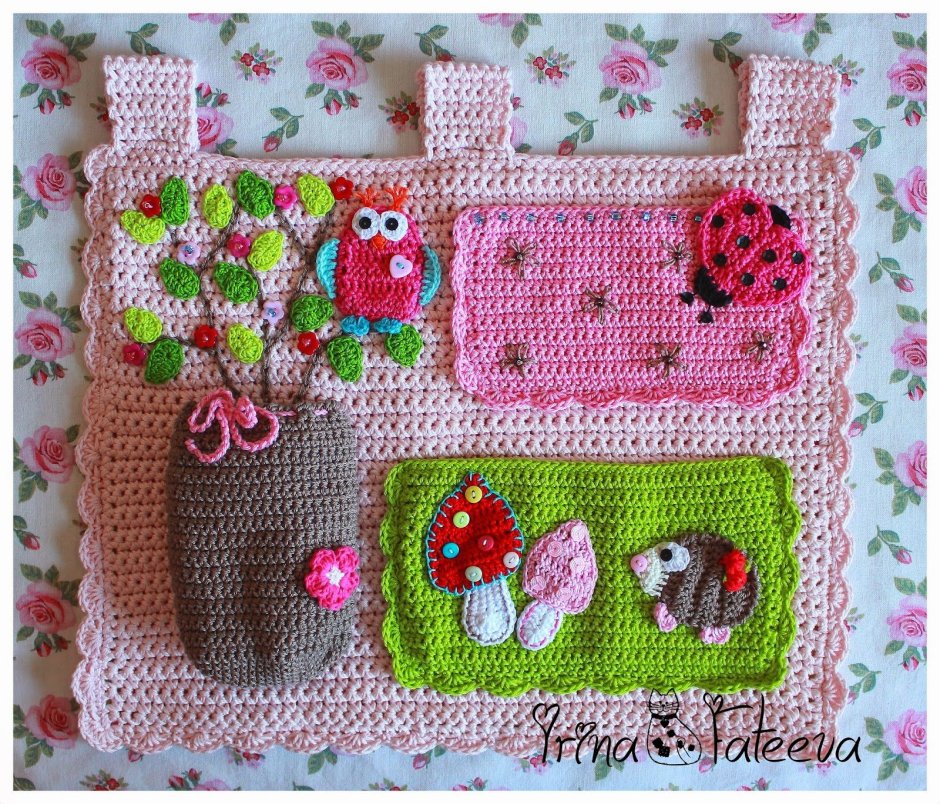 Панно крючком