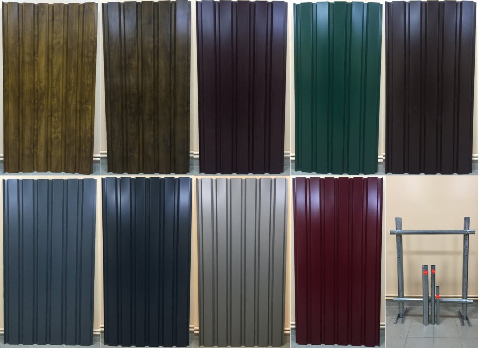 Забор из профнастила RAL 7016