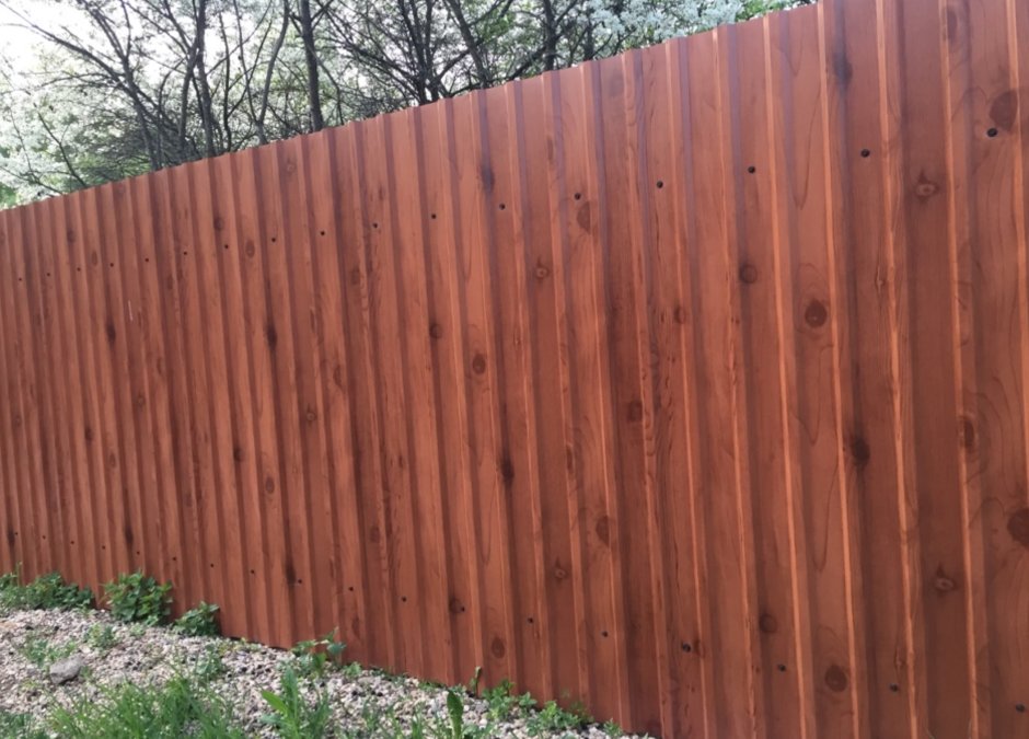 Профлист Ecosteel мореный дуб