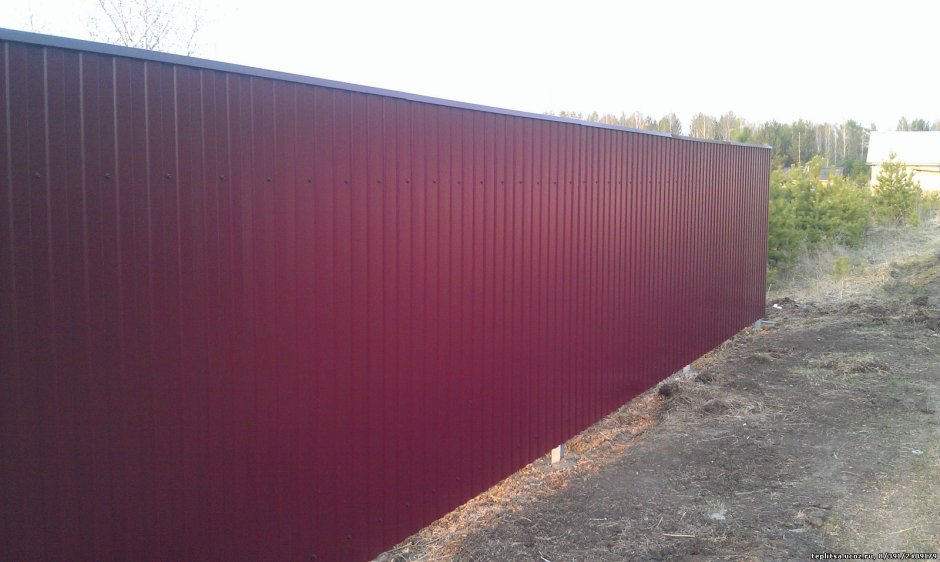 Забор из профлиста 3005