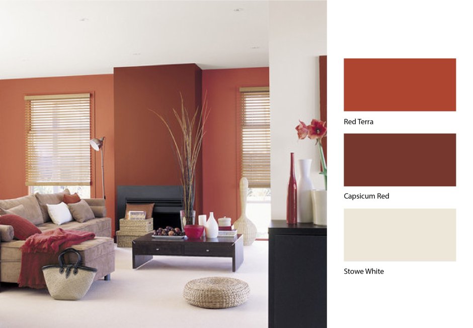 Персиковый цвет стен