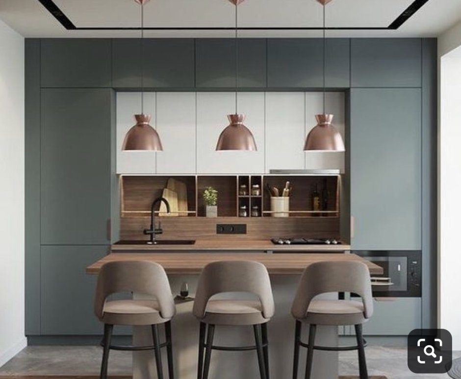 Кухонный гарнитур с антресолями