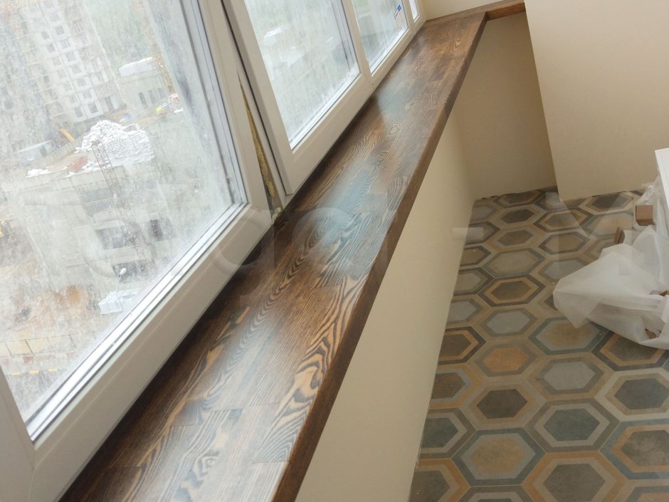 Деревянные подоконники в интерьере