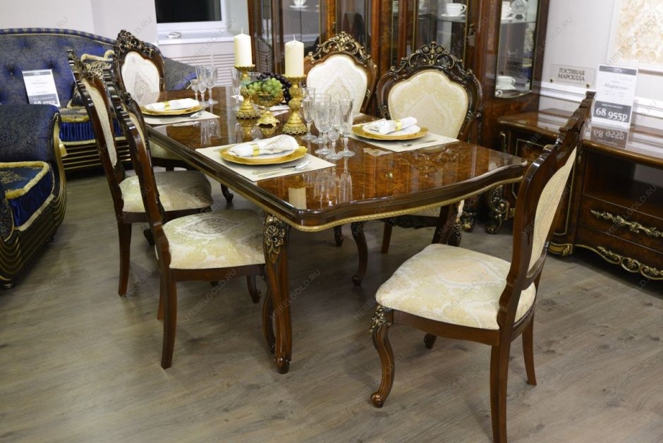 Обеденный набор Джоконда корень дуба глянец Эра мебель