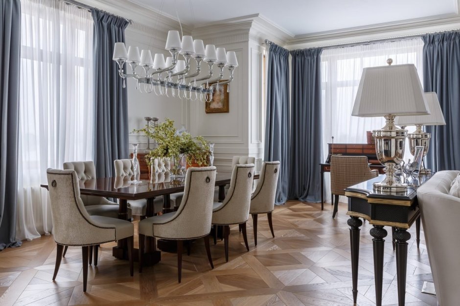Столовая в стиле американской классики