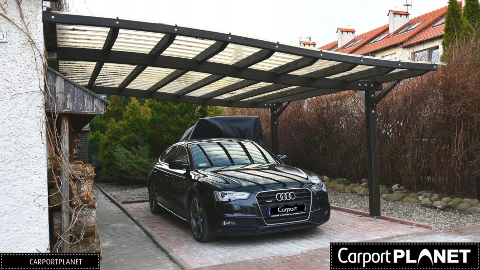 Красивый навес для машины