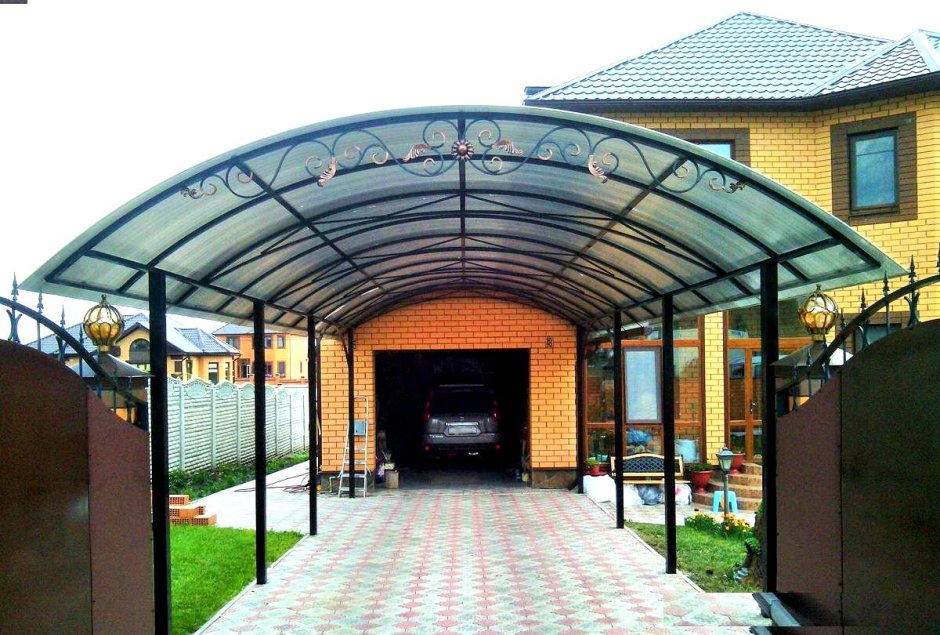 Арочный навес ГРАНДЛАЙН