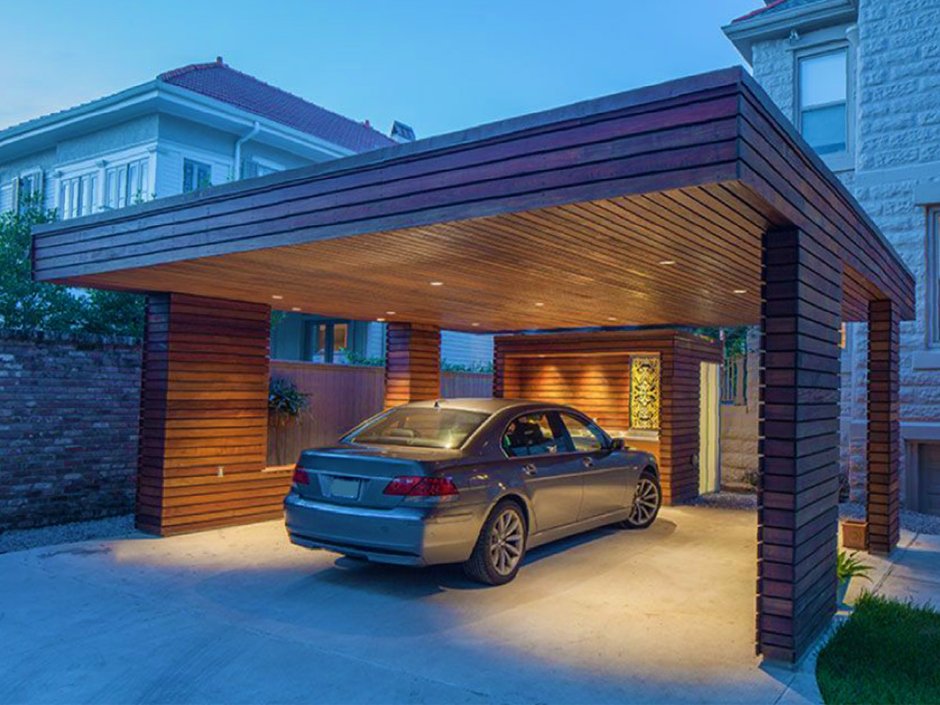 Каркасный навес для автомобиля