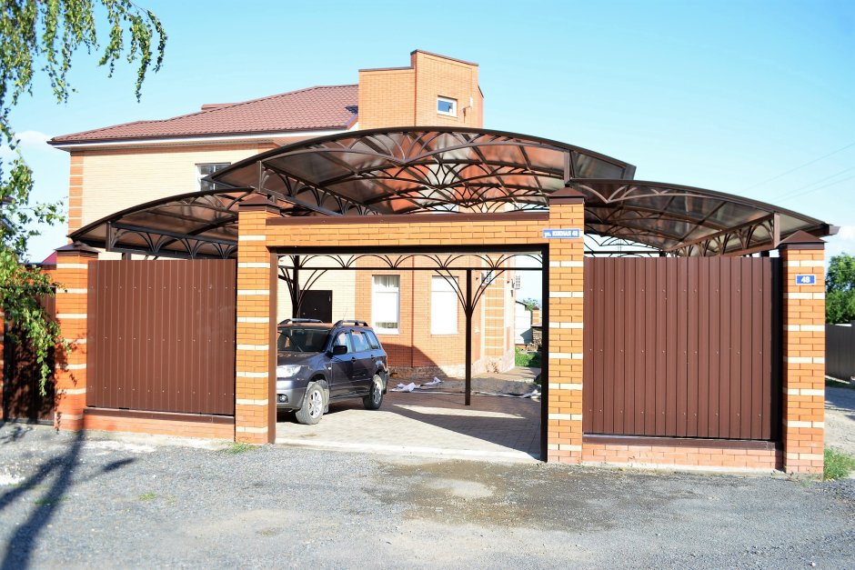 Навес гараж для автомобиля