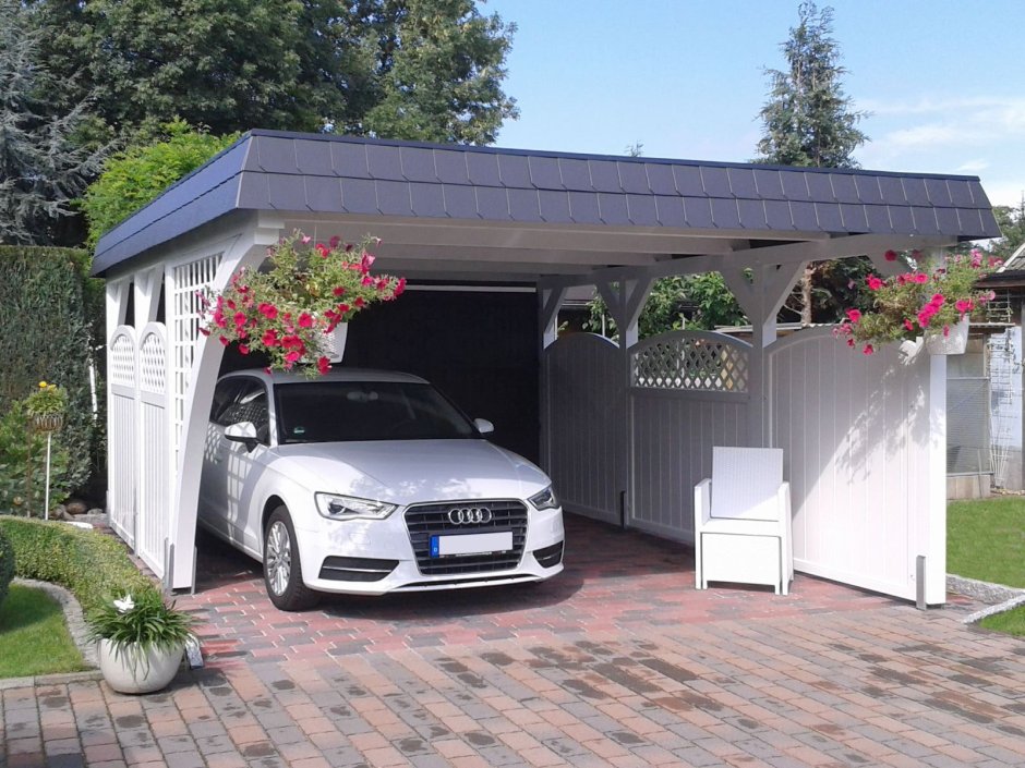 Навес во дворе