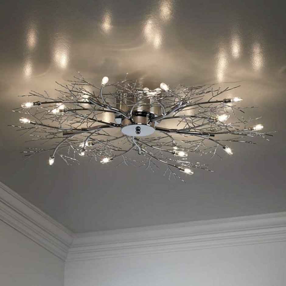 Люстры в зал на натяжной потолок