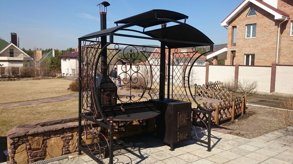 Мангал Витос 155х105х220 см.