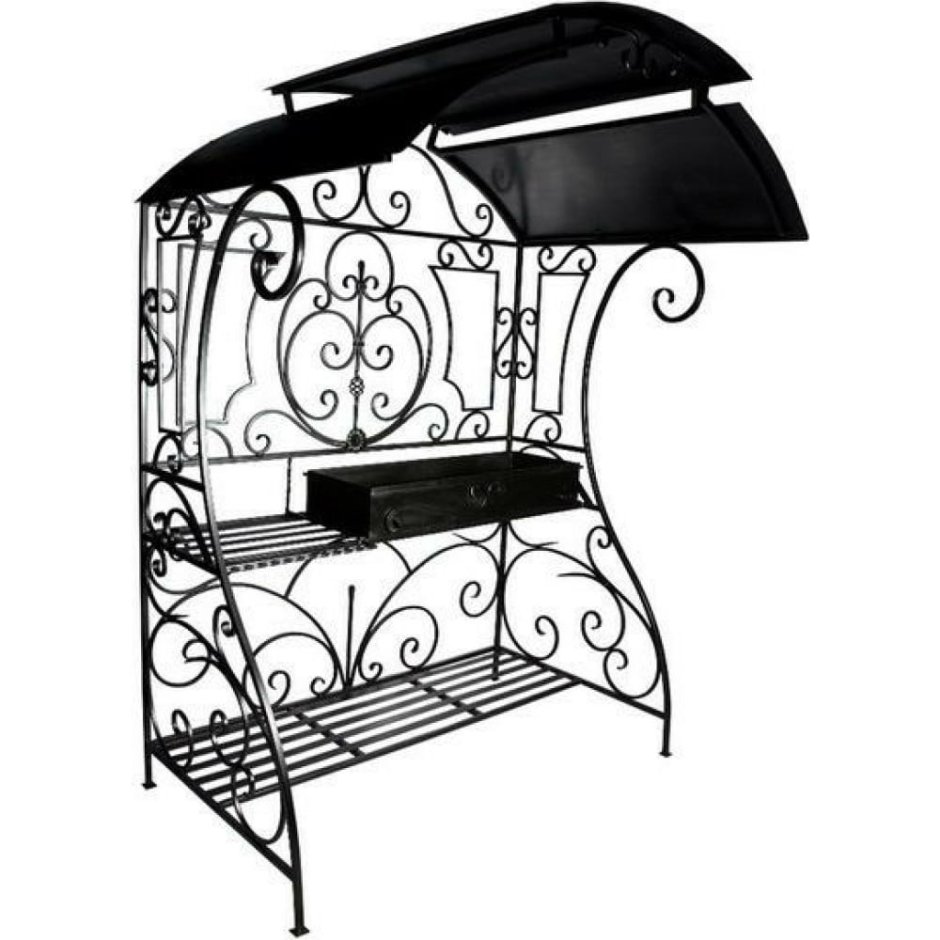 Мангал с крышей Grill area 140,2х118,6х209,4см сталь 3мм