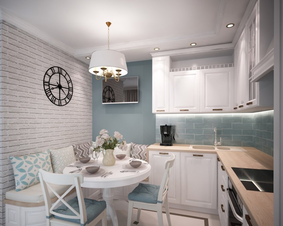 Освещение на кухне с натяжным потолком