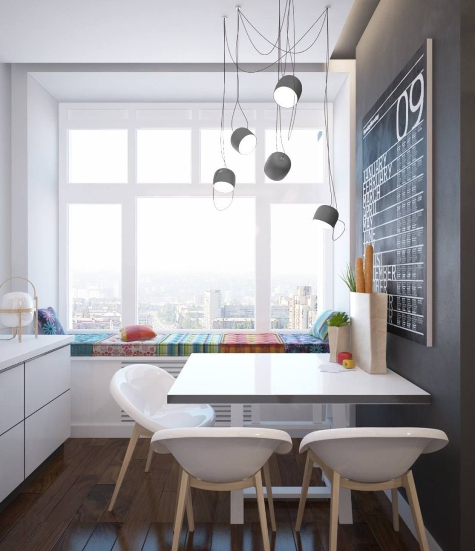 Освещение на маленькой кухне