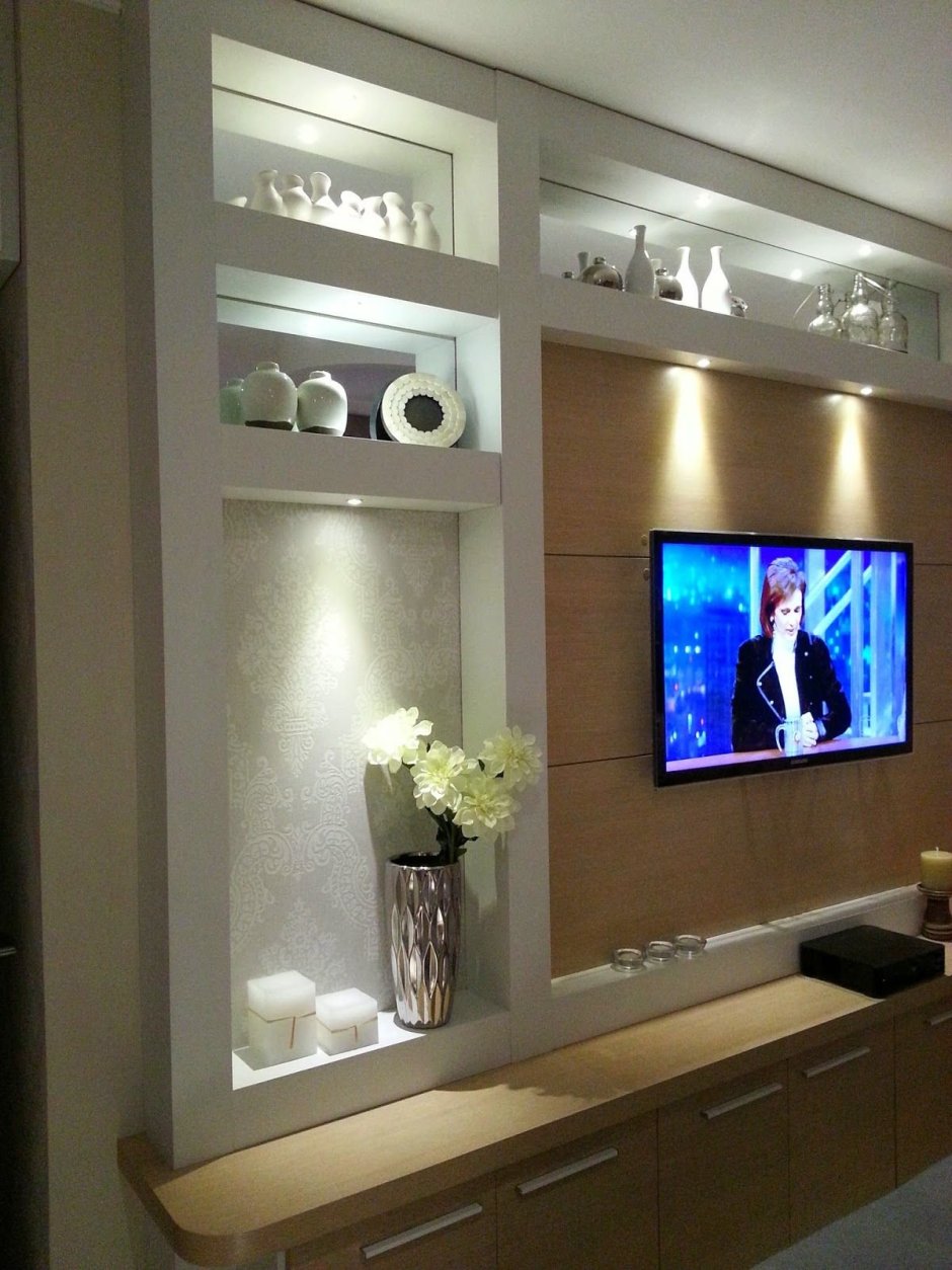 Ниши в стене с подсветкой