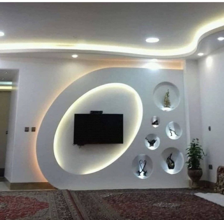 Гипсокартонные конструкции на стене