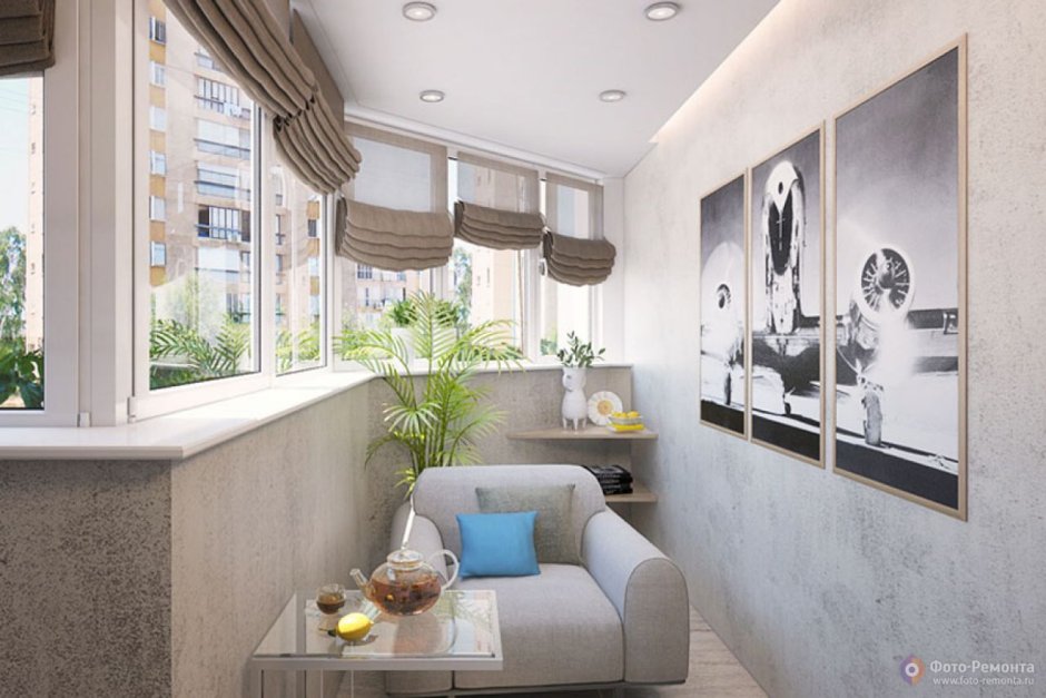 Интерьер лоджии в квартире