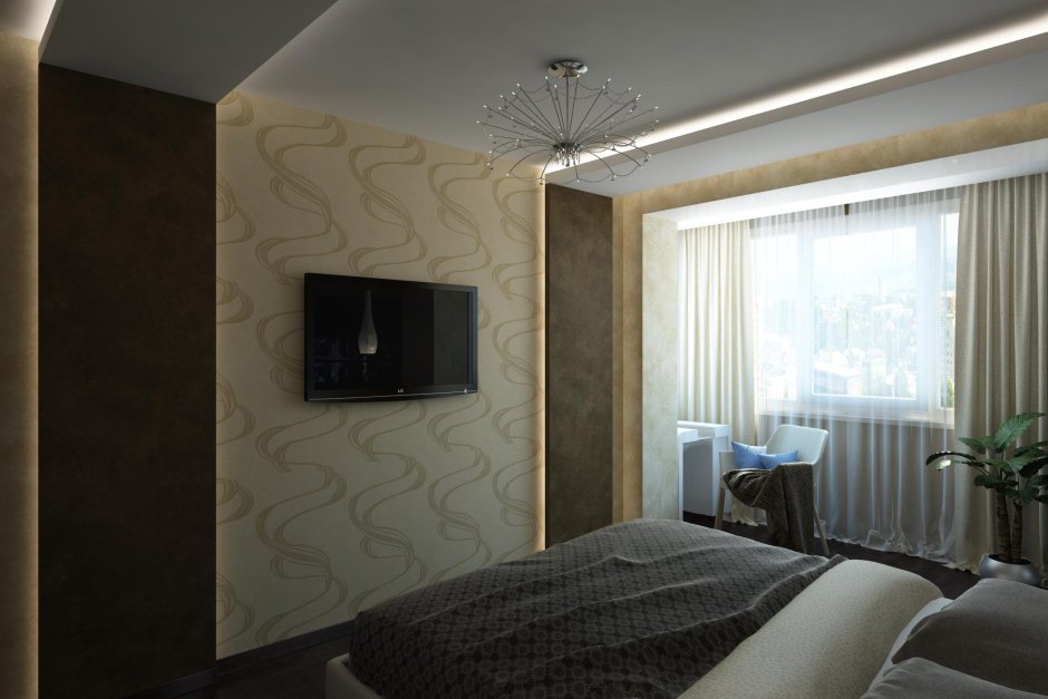 Гостиная с лоджией